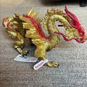Golden Dragon Figurine